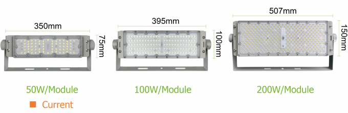 50W 100W 150W 200W 250W 300W Modulo di alto palo luci d'inondazione all'aperto campo da calcio illuminazione 1