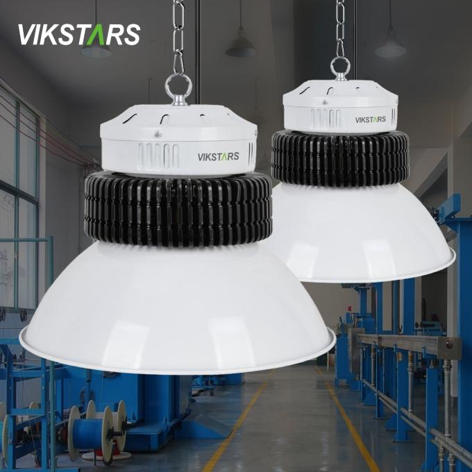 100W 150W 200W 250W Aluminum Fin LED High Bay Lights per illuminazione commerciale con riflettore 0
