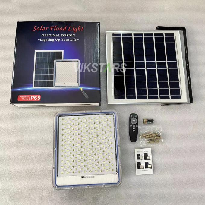 Lampade di inondazione solari in alluminio 100w 200w 300w 400w Per i villaggi del cortile magazzino IP66 impermeabile 10