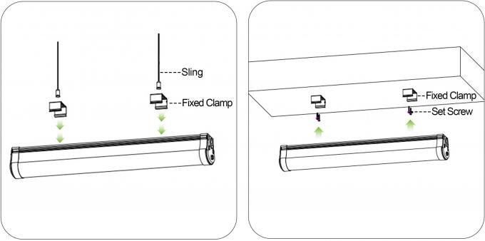 Prezzo più economico 36W LED Lineare Lampade Triproof tubo per parcheggio garage impermeabile 1200mm 12