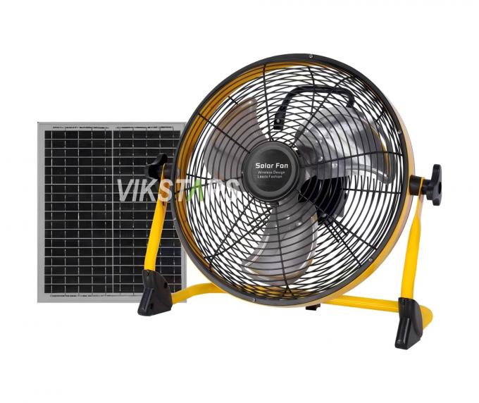 Ventilatore esterno portatile ricaricabile emergenza domestica 12 pollici 14 pollici ventilatore a pavimento solare ventilatore a energia solare silenzioso 11