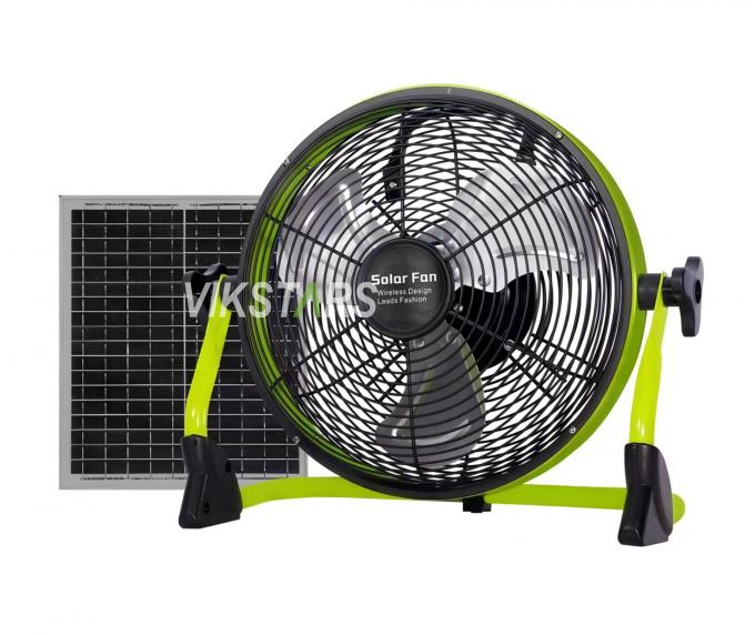 Ventilatore esterno portatile ricaricabile emergenza domestica 12 pollici 14 pollici ventilatore a pavimento solare ventilatore a energia solare silenzioso 12