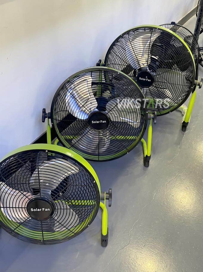 Ventilatore esterno portatile ricaricabile emergenza domestica 12 pollici 14 pollici ventilatore a pavimento solare ventilatore a energia solare silenzioso 13