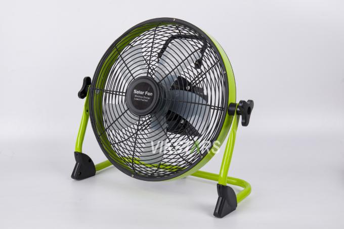 Ventilatore esterno portatile ricaricabile emergenza domestica 12 pollici 14 pollici ventilatore a pavimento solare ventilatore a energia solare silenzioso 15