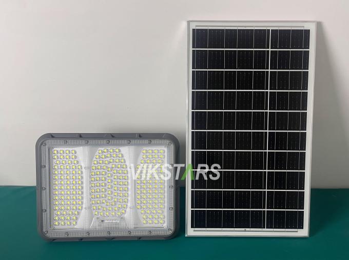 Fari a LED solari 100W 200W 300W 400W ad alta vendita con lente in PC, illuminazione rurale per esterni IP65, luci solari da giardino impermeabili 5