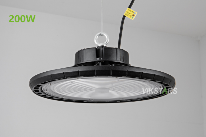 Prezzo più basso UFO High Bay Lights 100W 150W 200W per magazzino laboratorio fabbrica 7