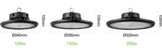 Prezzo più basso UFO High Bay Lights 100W 150W 200W per magazzino laboratorio fabbrica 13