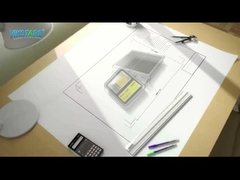 luce di inondazione solare 60 100 200w per la lampada di illuminazione del giardino del parco con il nero unico di progettazione