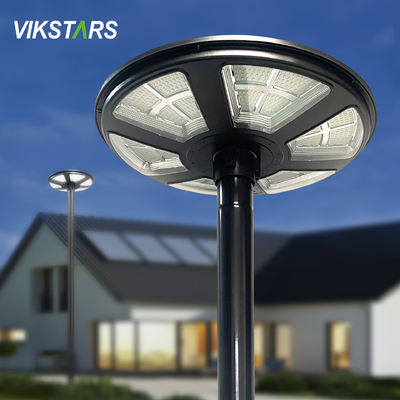 comprare Tutto in uno luminoso giardino rotondo luci solari IP65 impermeabile con sensore di movimento fabbricazione online