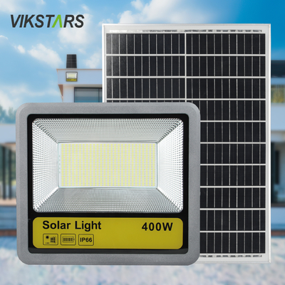 comprare Riflettori solari in alluminio 400w con pannello solare mono luci di inondazione solari di alta qualità fabbricazione online