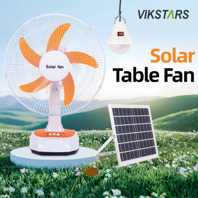 comprare Per Campeggio Emergenza Ventilatore da Tavolo Solare 16 Pollici Risparmio Energetico Con Lampadine fabbricazione online