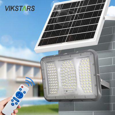 comprare Fari a LED solari 100W 200W 300W 400W ad alta vendita con lente in PC, illuminazione rurale per esterni IP65, luci solari da giardino impermeabili fabbricazione online