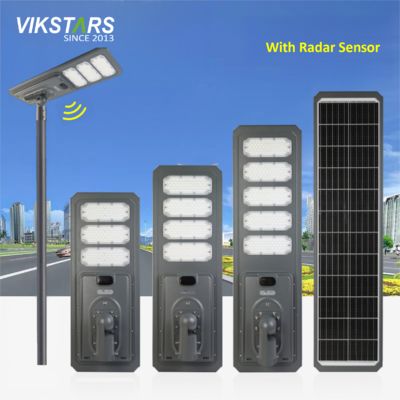 comprare Nuova 100W 200W 300W 400W 500W All In One Aluminium Solar Street Light Per ingrosso fabbricazione online