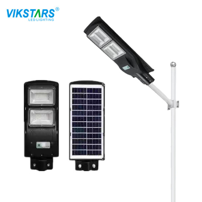 All In One Solar Street Courtyard Light Materiale ABS con alloggiamento nero