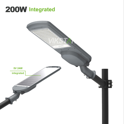 Alta potenza All In One 200W 300W 400W 500W Split Solar Street Lights con pannello solare aggiuntivo