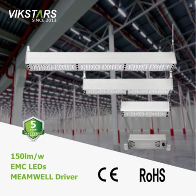 Baia lineare industriale LED dell'officina IP65 l'alta accende 2ft 150lm/W